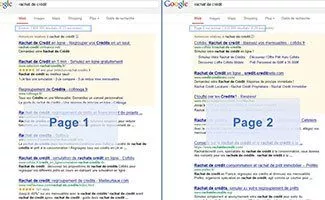 Pourquoi le nombre estimé de résultats peut changer entre la page 1 et 2 des SERPs